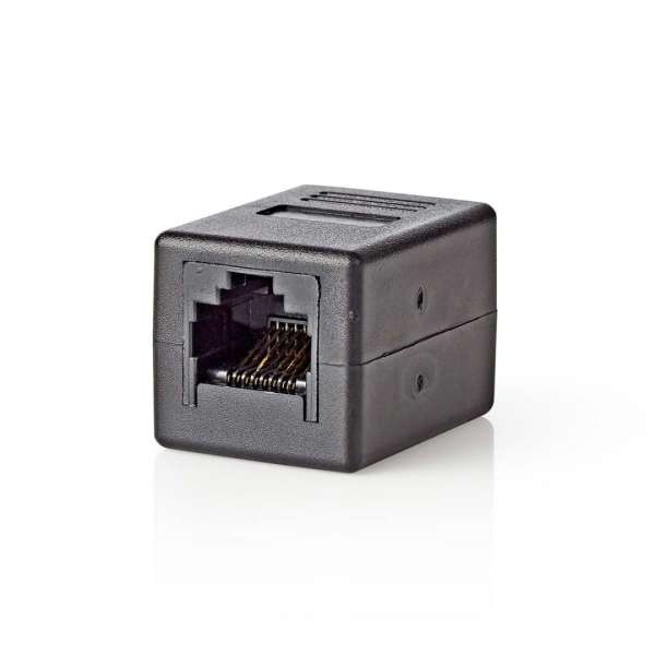 Nedis CAT5e / CAT6 Female Network Coupler Black