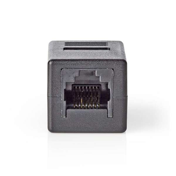 Nedis CAT5e / CAT6 Female Network Coupler Black