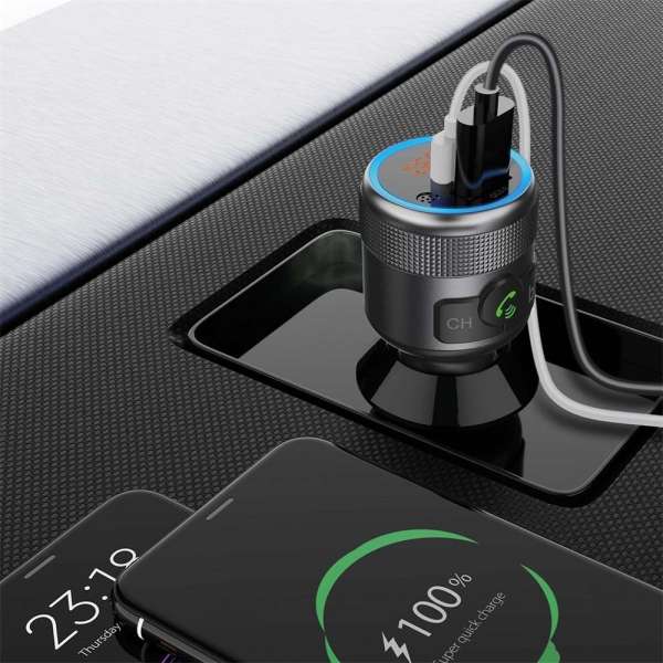 Nedis CATR3024BK Car FM Transmitter Black