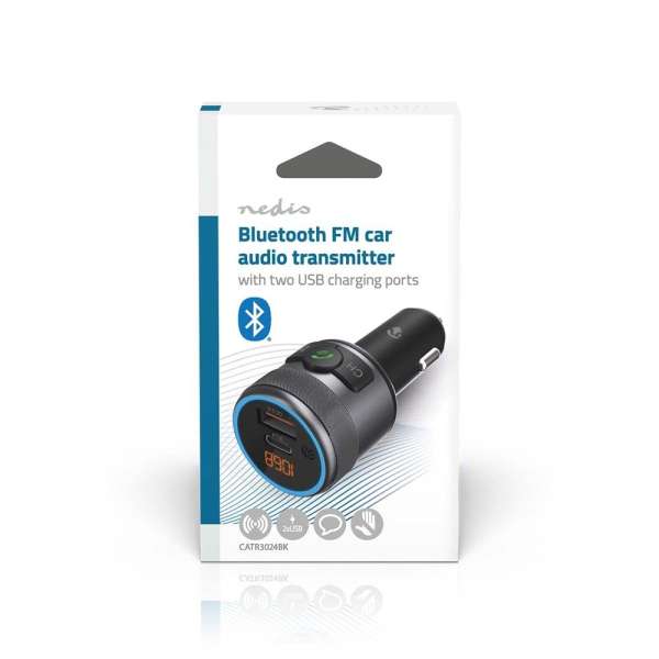Nedis CATR3024BK Car FM Transmitter Black