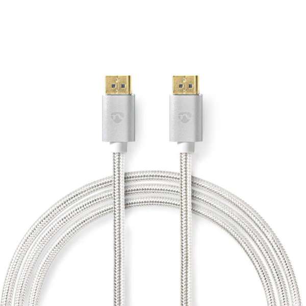 Nedis DisplayPort Male - DisplayPort Male 8K60Hz Gold Plated 2m Silver