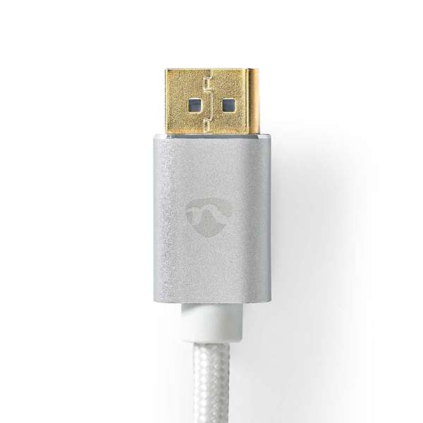 Nedis DisplayPort Male - DisplayPort Male 8K60Hz Gold Plated 2m Silver