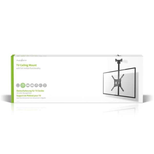 Nedis Full Motion TV Ceiling Mount 26"-42" Black