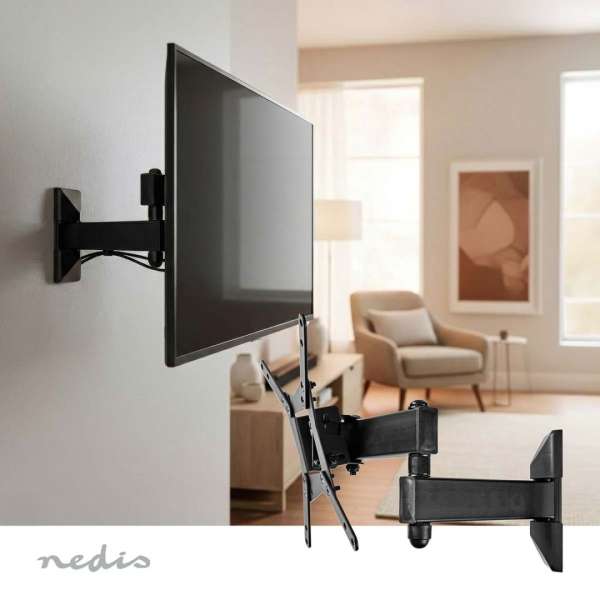 Nedis Full Motion TV Wall Mount 10-32" Black