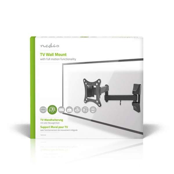 Nedis Full Motion TV Wall Mount 13-27" Black
