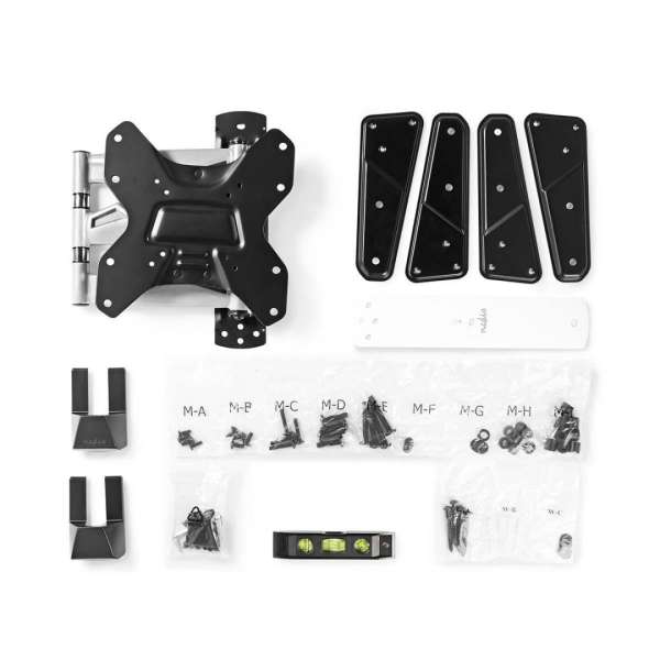 Nedis Full Motion TV Wall Mount 23"-55" Black