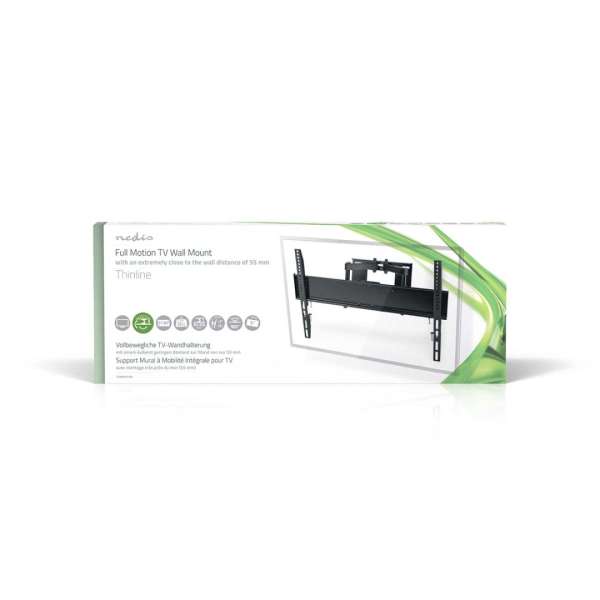 Nedis Full Motion TV Wall Mount 37"-80" Black
