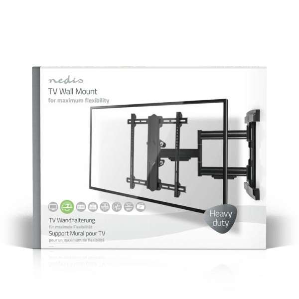 Nedis Full Motion TV Wall Mount 37"-80" Black