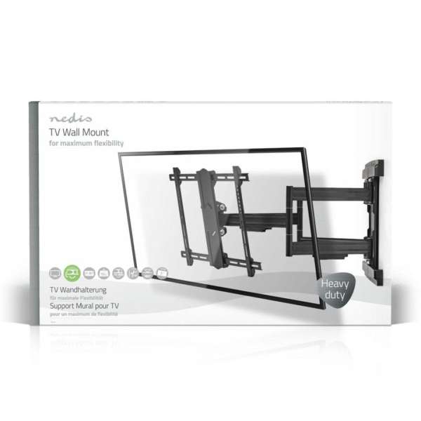 Nedis Full Motion TV Wall Mount 37"-80" Black