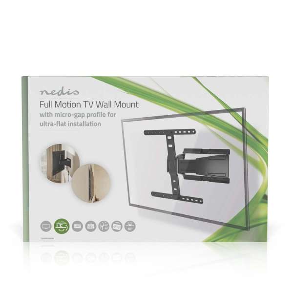 Nedis Full Motion TV Wall Mount 43"-90" Black