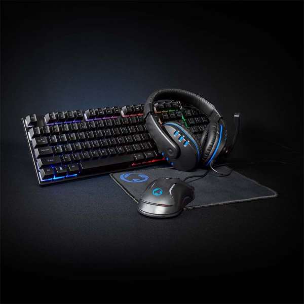 Nedis GCK51110BKUS 5-in-1 Gaming Combo Kit Black US