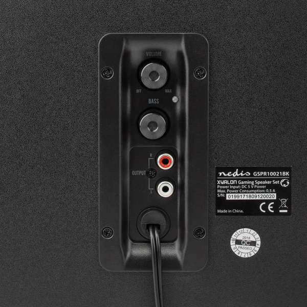 Nedis GSPR10021BK Gaming Speaker Black
