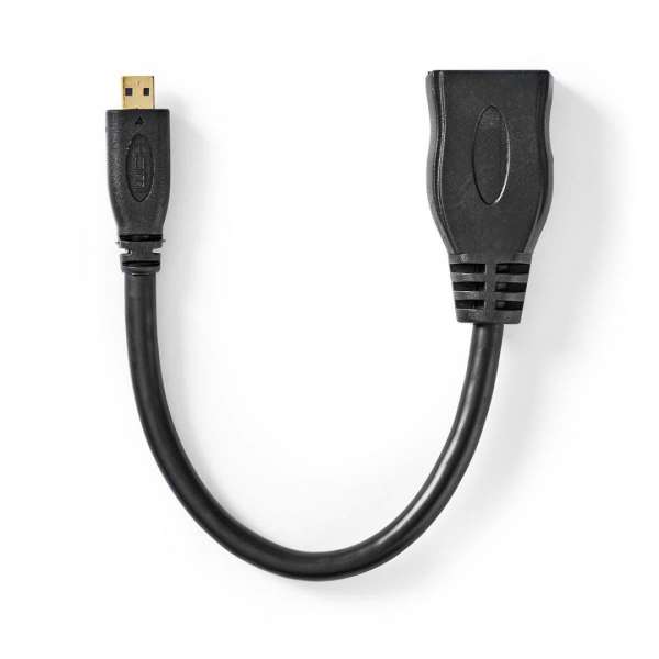 Nedis HDMI Micro Connector HDMI Output 4K@30Hz 0,2m Black