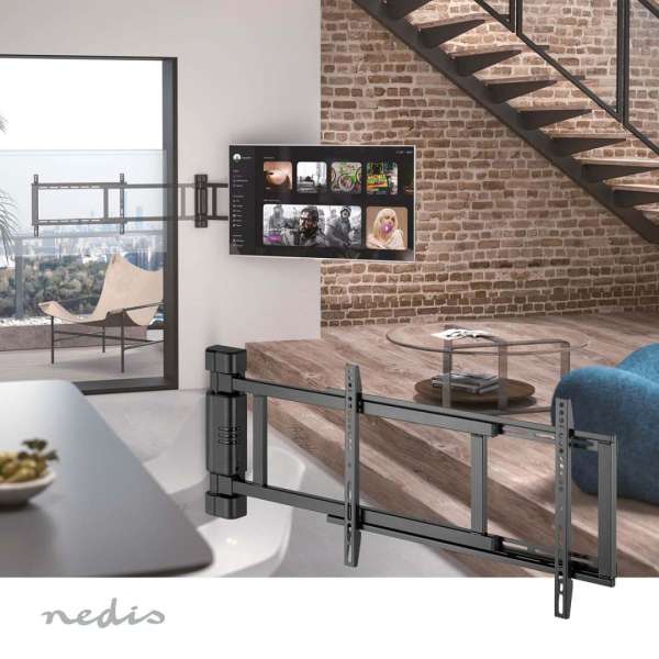 Nedis Motorised TV Wall Mount 32"-75" Black