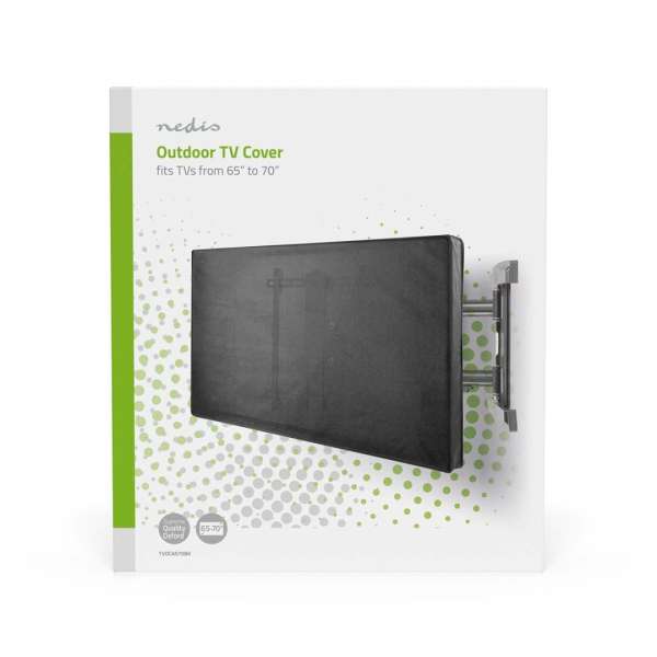 Nedis Outdoor TV Screen Cover 65"-70" Black