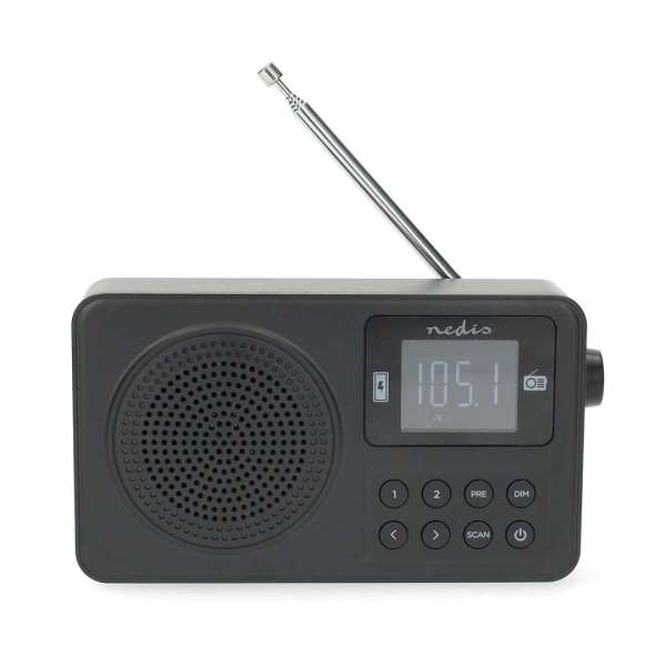 Nedis RDFM2225BK FM Radio Black
