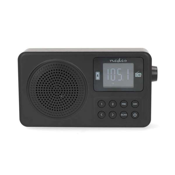 Nedis RDFM2225BK FM Radio Black
