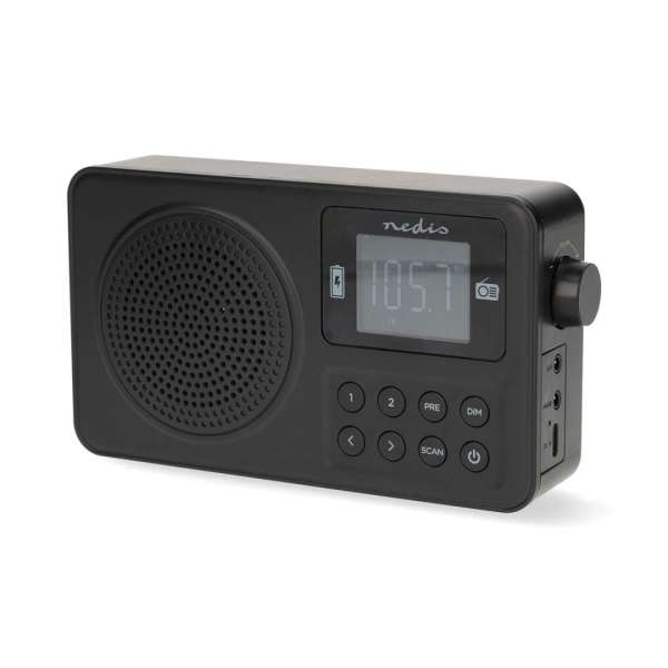 Nedis RDFM2225BK FM Radio Black