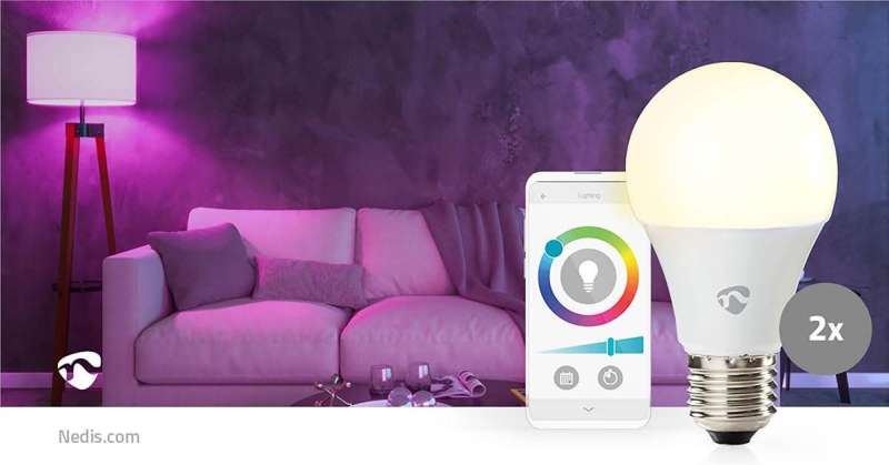Nedis SmartLife Full Colour LED Bulb 2pcs