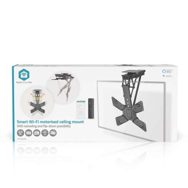 Nedis SmartLife Motorised TV Ceiling Mount 23"-65" Black