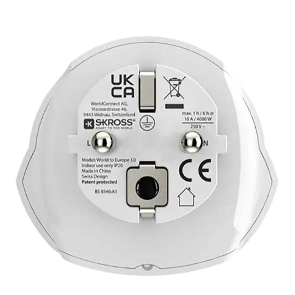 Nedis Travel adapter World to Europe for 2- and 3-pole devices from more than 220 destinations