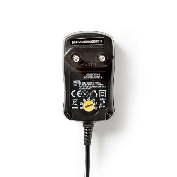 Nedis Universal AC Power Adapter 7,2W 1,8m Black