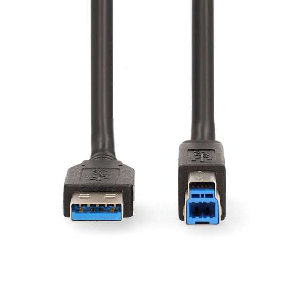 Nedis USB 3.2 Gen 1 USB-A Male USB-B Male 5 Gbps USB Cable 2m Black