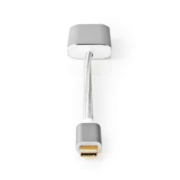Nedis USB 3.2 Gen 1 USB-C Male - DisplayPort Female USB-C Female 4K60Hz Power delivery 0,20m Grey