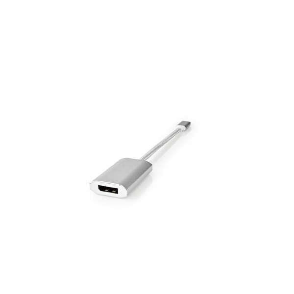 Nedis USB 3.2 Gen 1 USB-C Male - DisplayPort Female USB-C Female 4K60Hz Power delivery 0,20m Grey