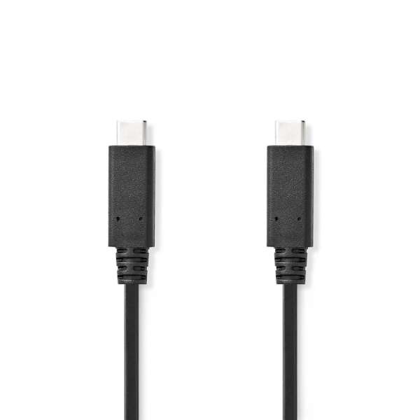 Nedis USB-C Male to USB-C Male USB 3.2 Gen 2 cable 1m Black
