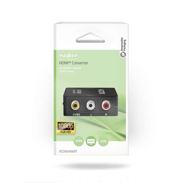 Nedis VCON3456AT 3 xRCA - HDMI Video Converter Black