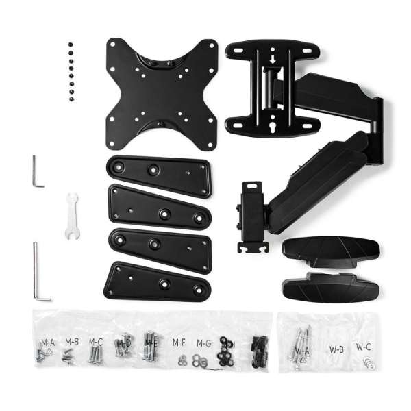 Nedis Vertical TV Wall Mount 23"-55" Black