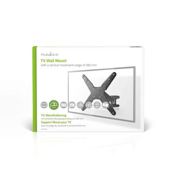 Nedis Vertical TV Wall Mount 23"-55" Black