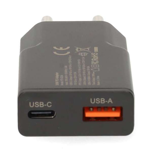 Nedis Wall Charger 20W PD 3.0 Black