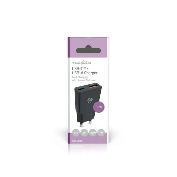 Nedis Wall Charger 30W PD 3.0 Black