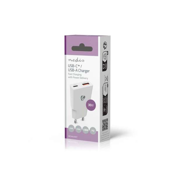 Nedis Wall Charger 30W PD 3.0 White