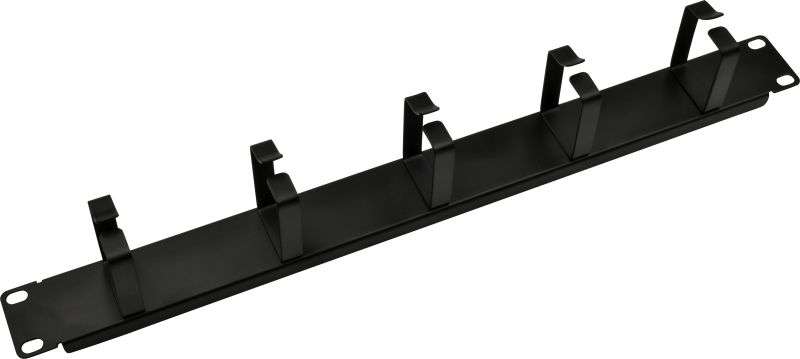 Nestron 19" kábel rendező panel; 1U; vízszintes; fém