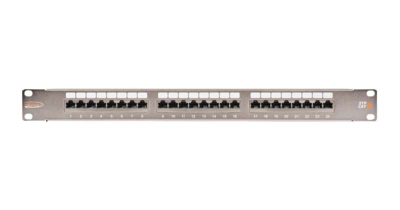NIKOMAX 24-port Patch Panel 1U Grey