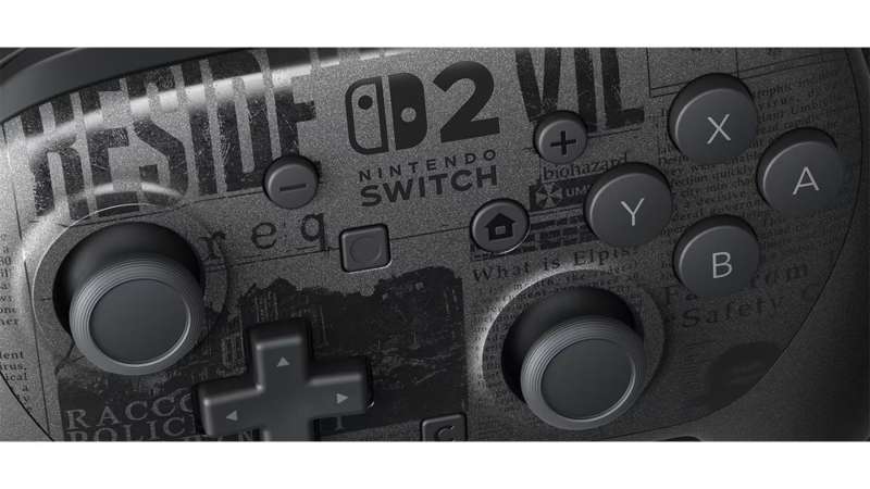 Nintendo Switch 2 Pro Resident Evil Requiem Edition Gamepad Black