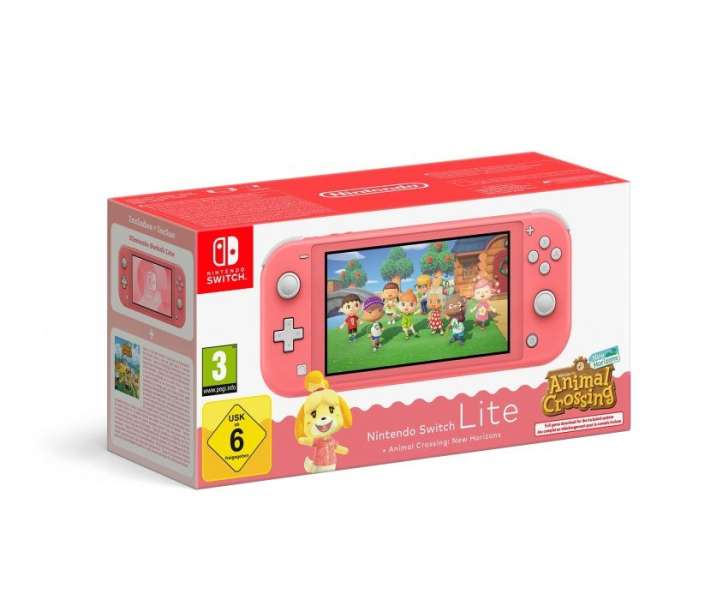Nintendo Switch Lite Coral + Animal Crossing: New Horizons játékkonzol csomag