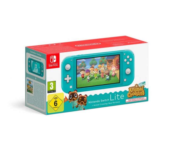 Nintendo Switch Lite Turquoise + Animal Crossing: New Horizons játékkonzol csomag
