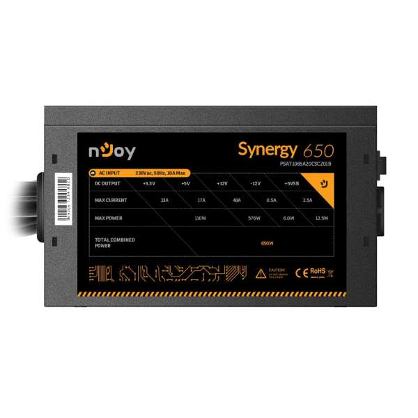 Njoy 650W 80+ White Synergy 650