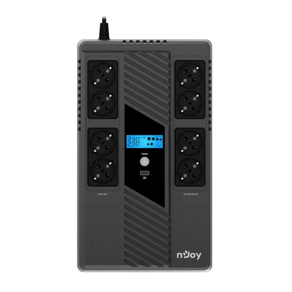 Njoy UPCSBLS680TTOAZ01B Token 800 LCD 800VA UPS