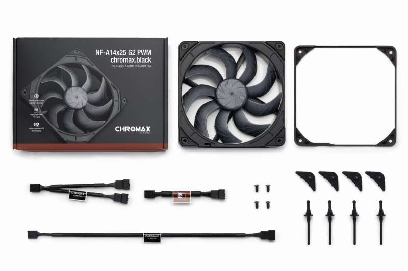 Noctua NF-A14x25 G2 PWM chromax black