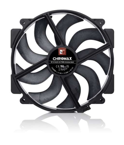 Noctua NF-A14x25r G2 PWM chromax.black
