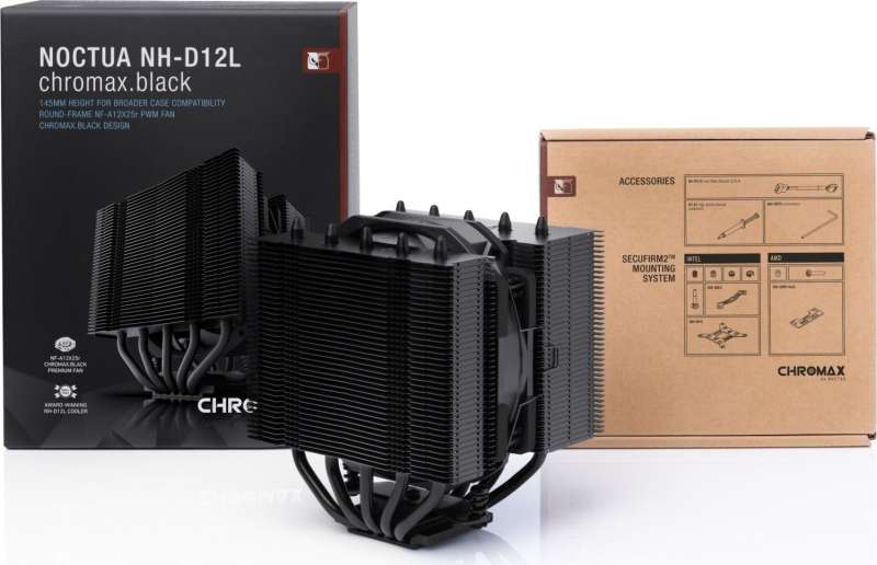Noctua NH-D12L Chromax Black