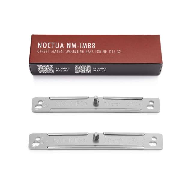 Noctua NM-IMB8 eltolt LGA1851 rögzítőrudak az NH-D15 G2-höz
