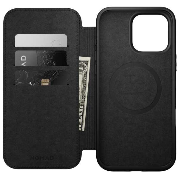 Nomad Leather Folio iPhone 16 Pro Max Brown