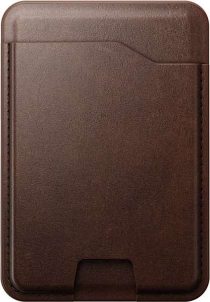 Nomad Leather Mag Wallet with Find My Tracking Brown
