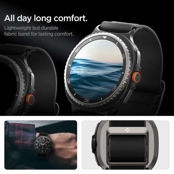 Nomad Lite Fit Band for Samsung Galaxy Watch 8 46mm/44mm/40mm Black